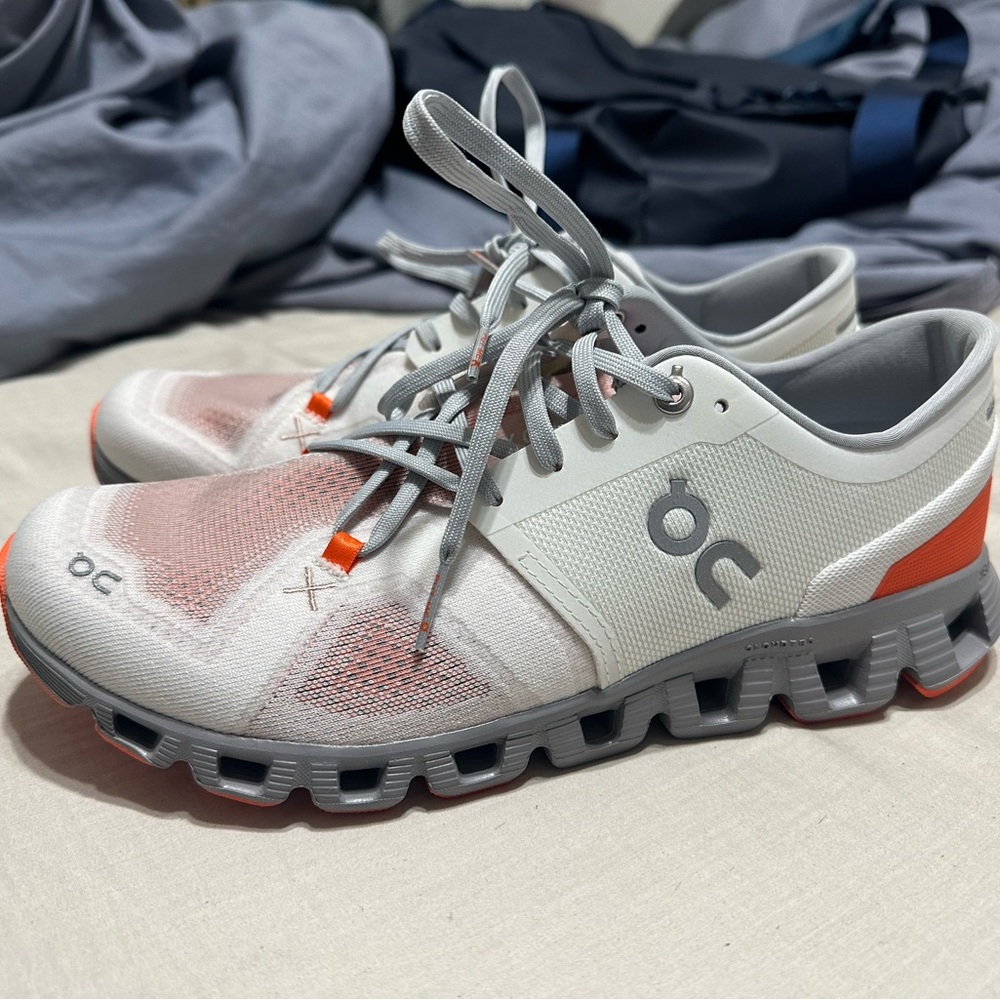 New On Running Cloud X3 Ivory Alloy Shoes Women's Size 9